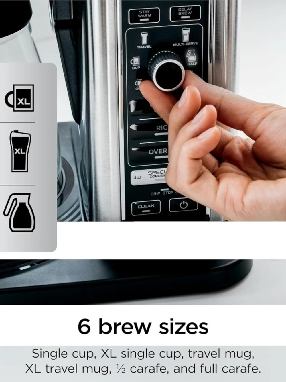 Ninja Programmable Coffee Maker in Stainless Steel and Black